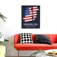 thumbnail image 4 of Sikiie Memorial Day Print Canvas Decorative Hanging Painting, Anti-shrinkage Hanging Frame, Suitable for Home, Office Wall Decorations, 4 of 6