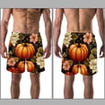 thumbnail image 3 of luoweisi Men's Beach Shorts Quick Dry Swim Trunks with Mesh Lining Thanksgiving Pumpkin 2XL, 3 of 5