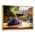 thumbnail image 2 of Designart "Burgundy Cabernet Sweep A Wine Affair II" Food & Beverage Framed Wall Art - Traditional Green Wine Entryway Framed Wall Art, 2 of 6