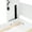 Beige+Brown, variant on Kumix Twin Size Murphy Bed with LED Light, Murphy Bed Can Be Folded into a Cabinet, Hidden Wall Bed Cabinet, White Brown