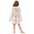 thumbnail image 5 of FORMRS Niños Bathrobe Unisex Hooded Robe Soft Plush Pajamas Sleepwear, Size 2-3T, Cartoon Citrus, 5 of 7