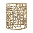 thumbnail image 3 of TOV Furniture Sophia 16"H Transitional Aluminum Side Table in Gold, 3 of 6