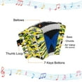 thumbnail image 3 of Uxcell Accordion 10 Keys Button Accordion Mini Musical Instrument Gifts for Children Beginners Educational, Camo, 3 of 6