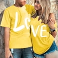 thumbnail image 7 of Baqcunre Valentine'S Day Shirts For Women Men And Women With With Love Printed Couple T Shirt Short Sleeve Top(Yellow XS-4XL),Womens Tops Graphic Tees For Women Shirts For Women Womens Tops, 7 of 7