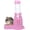 80ML-Pink, variant on 3 in 1 Hamster Hanging Water Bottle Pet Auto Dispenser with Base for Dwarf Hamster Mouse Rat Hedgehog (125ML, Blue)