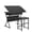 Black, variant on VECELO Drafting Table with Wheels, Adjustable Drawing Table Tiltable Painting Desk Workstation with Pencil Ledge for Artists, Brown