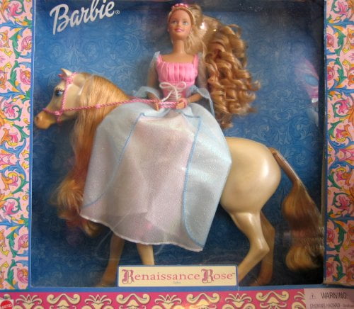 Barbie Renaissance Rose Giftset - Barbie Doll & Horse (2000)