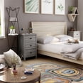 thumbnail image 3 of Bowery Hill Modern Wood 3-Drawer Cabinet in Vintage Gray Oak, 3 of 7