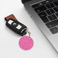 thumbnail image 6 of Naloa Leopard Print Round Keychain Keychain Key Ring, Key Tag, Key Chain Bulk for Gift Accessories (Round), 6 of 7