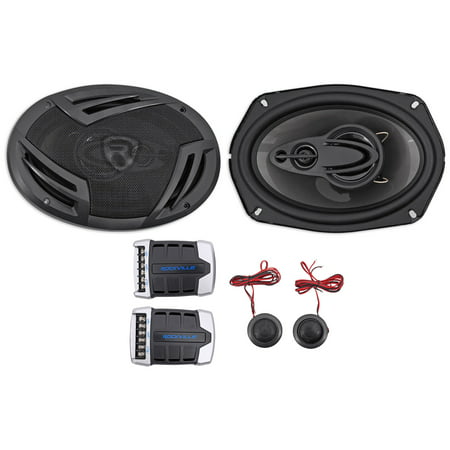 Pair Rockville RV69.2C 6x9 Component Car Speakers 1000 Watts/220w RMS CEA (Best 6x9 Component Speakers)