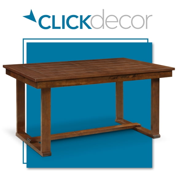 ClickDecor Wesley Extendable Dining Table Brown