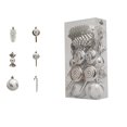thumbnail image 3 of 15 piezas de bolas de caramelo navideñas irrompibles colgantes de plástico elegantes con forma de piruleta y piña reutilizables para decoración navideña, 3 of 5