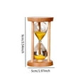 thumbnail image 6 of deevoka Hourglass Sand Timer Sandglass Timer Unbreakable 1 Minute Hour Glass Sand Clock Living Room Decoration Bedroom Party Ornament yellow, 6 of 8