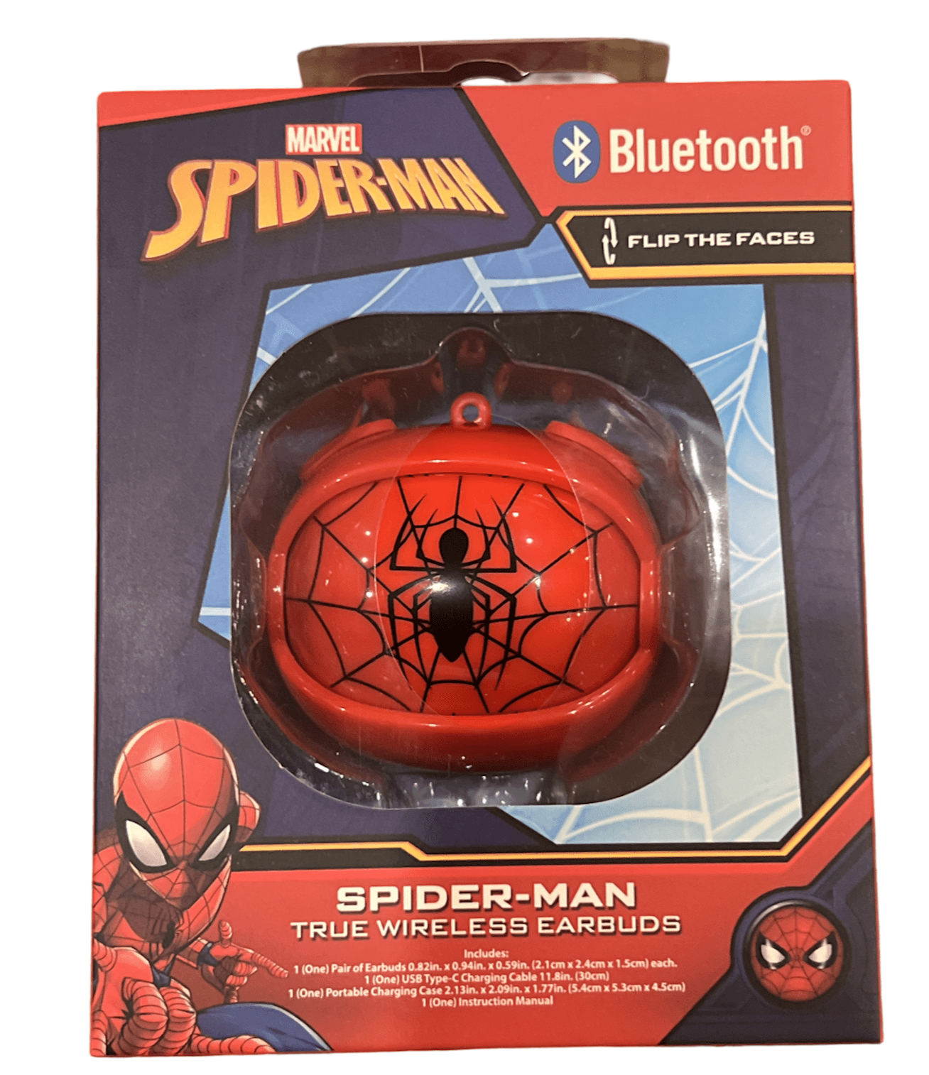 MARVEL MINISO スパイダーマン TWS ワイヤレスイヤホン KZ01 Marvel Spider-man Bluetooth True Wireless Earbuds - Walmart.com
