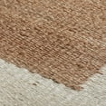 thumbnail image 4 of Lem 8 x 8 Handmade Square Area Rug, Jute Woven Texture with Ivory Border, 4 of 5