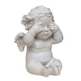 thumbnail image 4 of GUOOL 2x Statue Miniature de Chérubin en Résine Sculpture Décoration Extérieure Ornement, 4 of 6