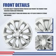 thumbnail image 3 of (4 Pack)16" Hubcaps Fits for Toyota Camry 2015 2016 2017,Wheel Rims Cover for Toyota Camry Hybrid 2015 2016 2017,Chrome, 3 of 8