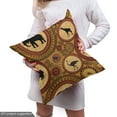 thumbnail image 4 of Ambesonne Zambia Fabric by the Yard Upholstery, African Animals Ethnic Style, 10 Yards, Cinnamon Ginger and Black, 4 of 4