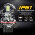 thumbnail image 5 of LED Headlight Bulbs 9008/H13 High/Low Beam H11/H8 Fog Light 6000k 4pcs, 5 of 15
