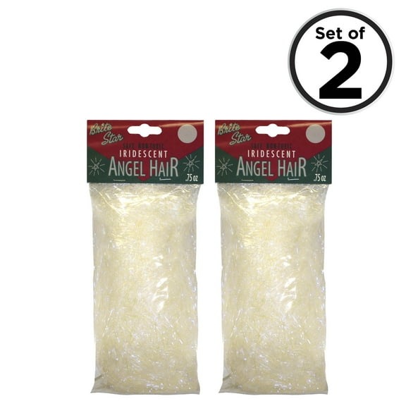 Christmas Decorations Iridescent Angel Hair Christmas Décor (Set of 2)