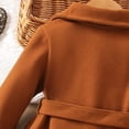 thumbnail image 7 of Toddler Baby Girl Wool Winter Coat Button Jacket Long Sleeve Solid Color Coat Warm Pea Coat Jacket Fall Baby Boy Girl Outwear for Toddler Kids Size 6-7, 7 of 7