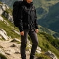 thumbnail image 2 of Admvng Women's Rain Jacket Waterproof Hooded Adjustable Cuff Zipper Pocket Outdoor Windproof Short Hiking Coat, 2 of 9