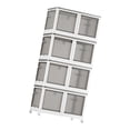 thumbnail image 4 of Garde-robe Portable Pliable Autoportante Boîte de Rangement pour Vêtements Placard Garde-Robe pour Blanc, 4 of 9