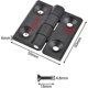 thumbnail image 2 of 2 Pieces Cabinet Hinges Door Hinges Cabinet Door Hinges for Cabinet Doors Zinc Alloy with Screws for Furniture Cabinet Doors, Black, 2 of 5