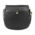 thumbnail image 5 of Hidesign Petra Leather Crossbody Bag with Saddle Shape and Faux Buckle Closure & Adjustable Shoulder Strap - size (9"L x 8"H x 2"W), 5 of 6