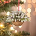 thumbnail image 4 of relayinert 2 Hanging Baskets, Baskets, Featuring Pinecone Clusters And Branches, For Porch, Door, Courtyard, And Outdoor Decor Bleached Style 30CM, 4 of 5
