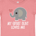 thumbnail image 4 of Inktastic Great Aunt Loves Me Elephant Boys or Girls Baby T-Shirt, 4 of 5