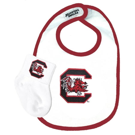 - South Carolina Gamecock Baby Bib and Socks Set