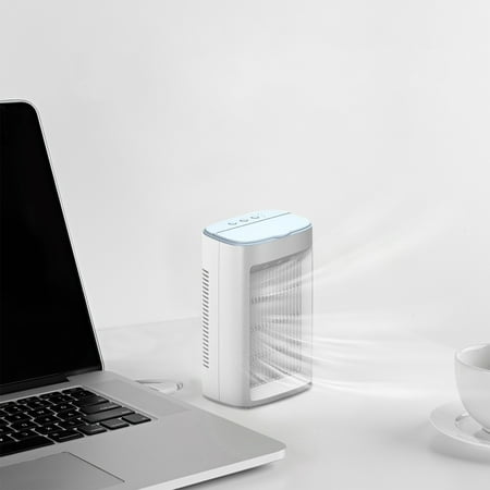 

Tiitstoy Portable Automatic Remote Head Conditioner USB Personal Mini Conditioner with 3-Speed with Automatic Head Shaking for Home Office Bedroom White