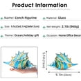 thumbnail image 5 of EUSTUMA Sea Animal Oceanic Treasures 9.06” Conch Glass Figurine & Knick-Knack, 5 of 8