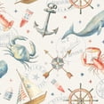 thumbnail image 2 of Nai, Danhui 15x15 White Modern Wood Framed Museum Art Print Titled - Floursack Nautical Pattern I, 2 of 4