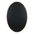 thumbnail image 6 of Kate and Laurel Hogan Farmhouse Oval Framed Wall Mirror, 24 x 36, Rustic Brown, Decorative Bulletin Board for Wall, 6 of 8