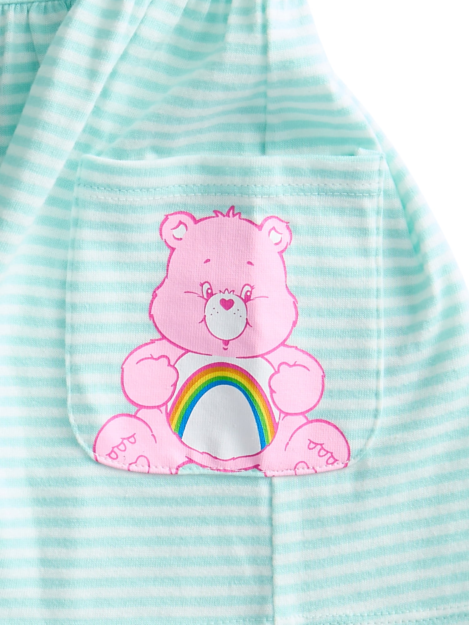 Care Bears Baby Girl Print Dress with Matching Diaper Cover Set, 2-Piece, Sizes 0/3M-6/9M