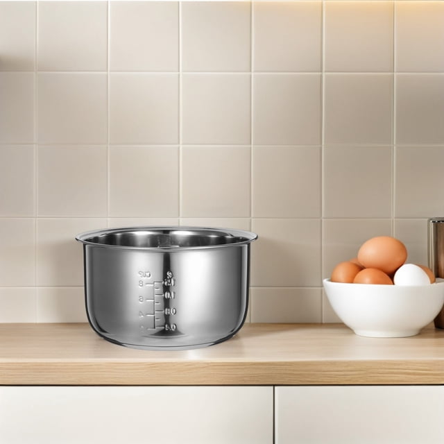 Luxshiny Rice Cooker Replacement Inner Pot Stainless Steel 316 Material for Home Use
