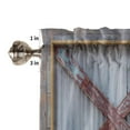 thumbnail image 7 of Wooden Door Brown Retro Style Curtains Home Decor Living Room Kitchen Balcony Room Window Curtain Bedroom Patio Decoration, 7 of 7
