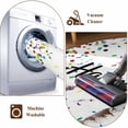 thumbnail image 7 of Runner Rug 2 x 6 Ft, White Birthday Washable Non-Slip Floor Mat for Kitchen Hallway/Entryway, Colorful Confetti Ribbons Polka Dots Classroom Long Kitchen Runner Area Rugs for Living Room, Low-Profile, 7 of 7