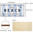 thumbnail image 5 of The Beach is My Happy Place Decorative Wood Sign Home Decor Wood Sign Plaque Hanging Wall Art Wood Board Door Sign for Yard Office Home Kitchen Front Door Patio Decoration 12 x 6inch, 5 of 7