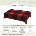 thumbnail image 6 of Rectangle Table Cloth, Cunningham Tartan Red Black Plaid Resistant Washable Tablecloth Decorative Table Cover for Dining, Indoor and Outdoor, 6 of 6