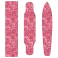 thumbnail image 4 of 44"x10" Skateboard Grip Tape Protector Sheets Nonslip Protection Griptape Sheet for Outdoor Sports Seamless Pattern with Pink Rose, 4 of 7