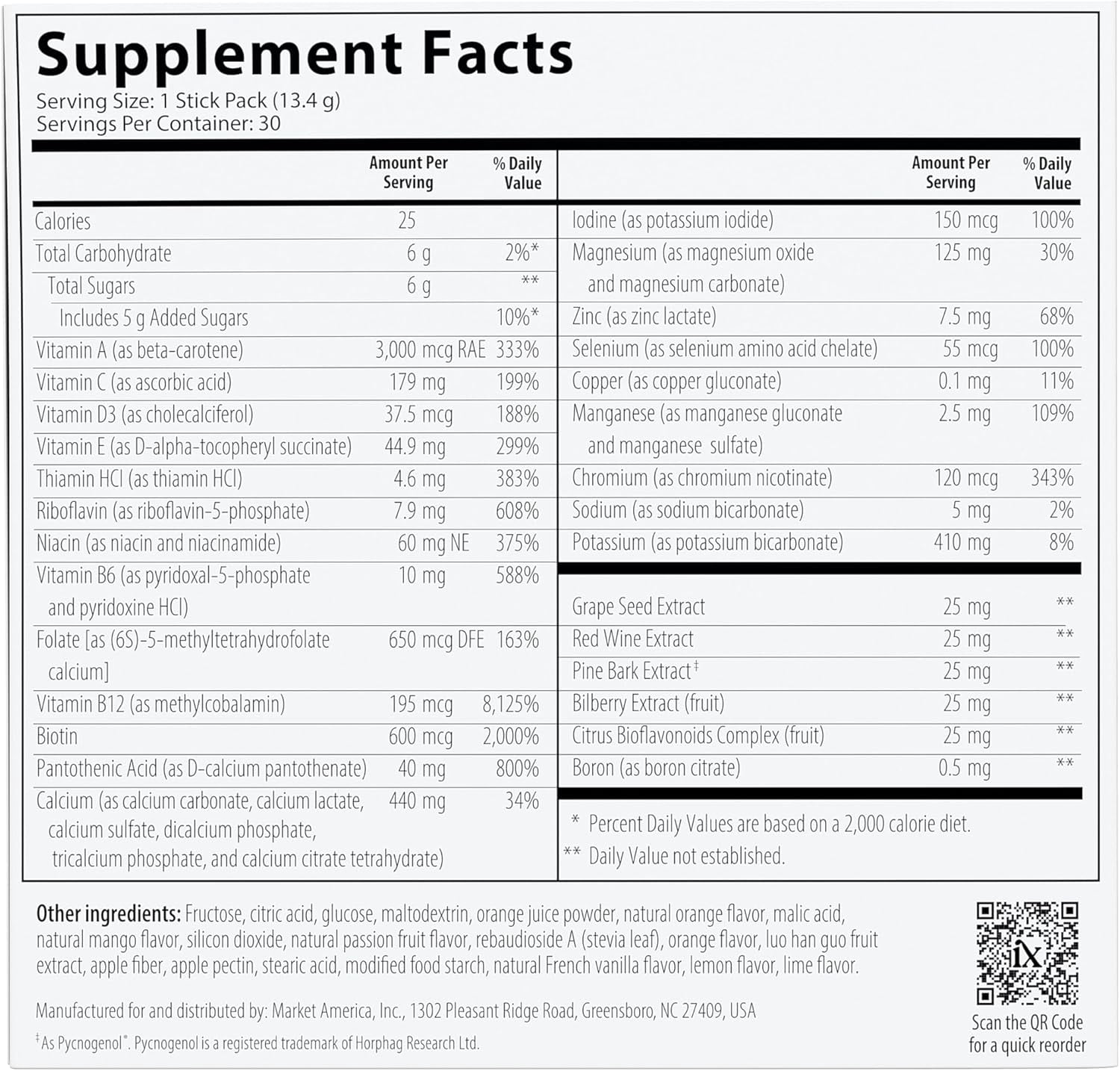 Isotonix Daily Essentials Packets, Gluten-Free Multivitamin