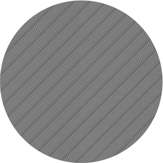 Ahgly Company Indoor Round Patterned Ash Gray Area Rugs, 8' Round