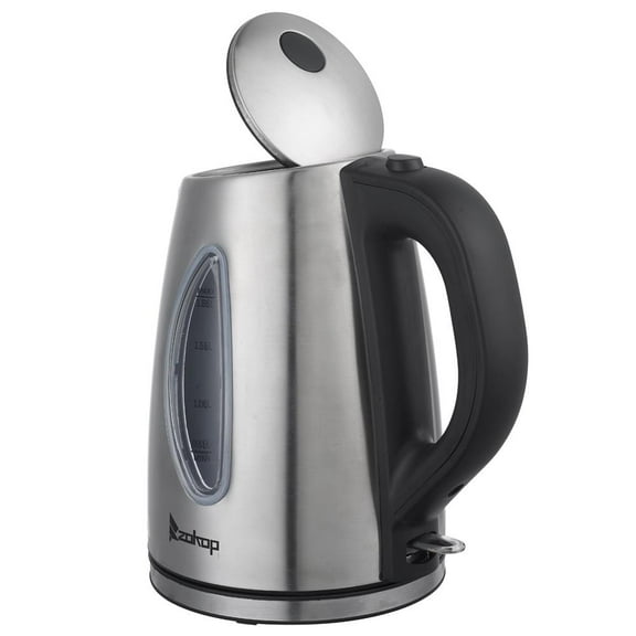 EasingRoom 1.5L Electric Kettle Stainless Steel Cordless Tea Kettle, Silver