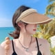 thumbnail image 5 of Sombrero de mujer con circunferencia de 55-58 cm, sombrero de verano con perla, sombrero para el sol con parte superior vacía, sombrero para el sol anti-ultravioleta, sombrero para el sol, 5 of 5