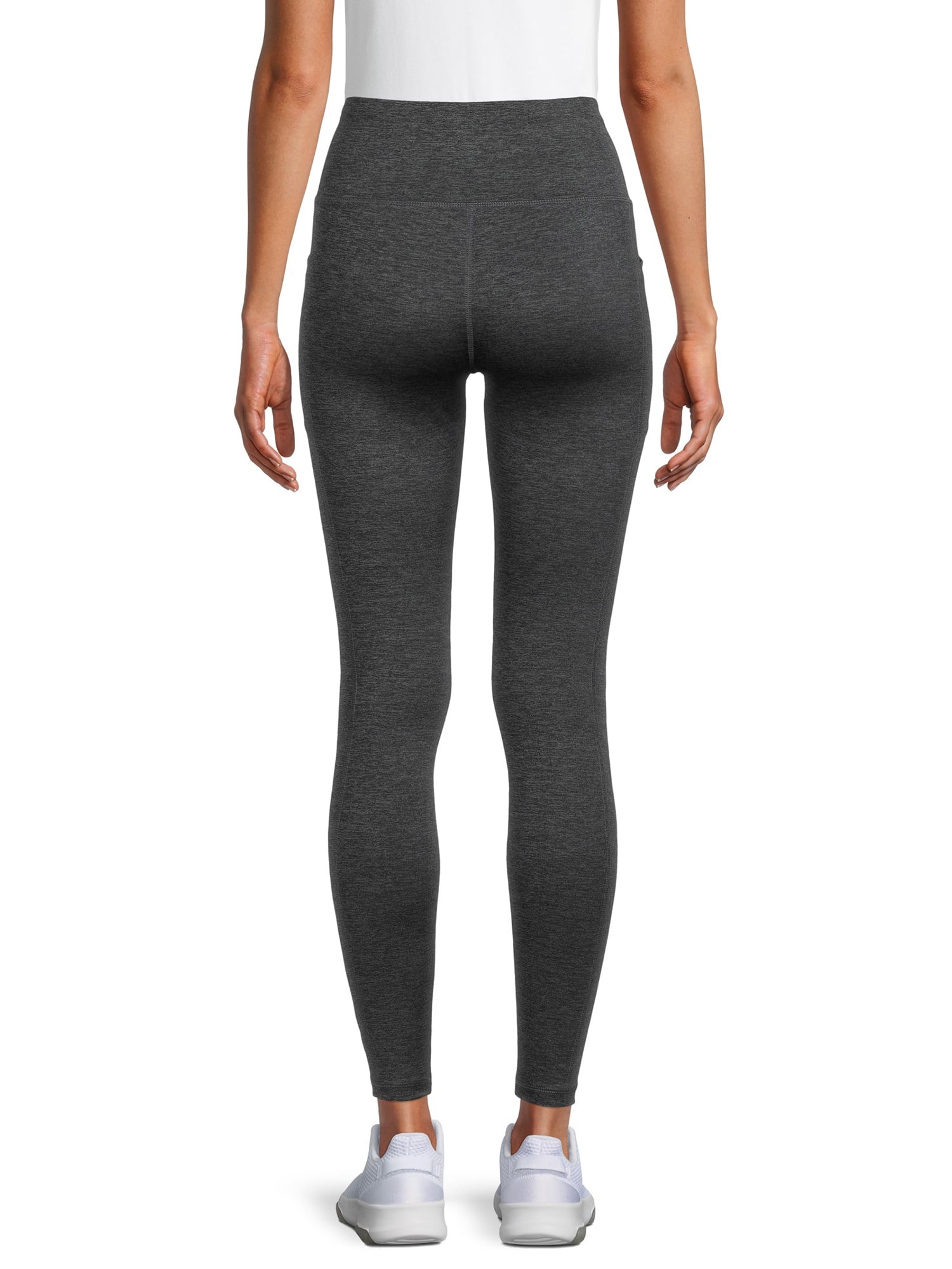 Avia Women's Performance Leggings with Ribbed Insets - Walmart