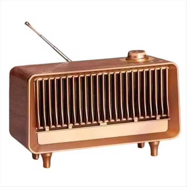 Altavoz Bluetooth Inalámbrico Portátil Retro, Potente Caja de Sonido Estéreo, Pequeño Altavoz Vintage Recargable.