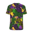 thumbnail image 3 of Rocae Mardi Gras7 for Breathable Men's Baseball T-Shirt Fashionable Casual Baseball Jersey, Moisture-wicking Sportswear Small, 3 of 9